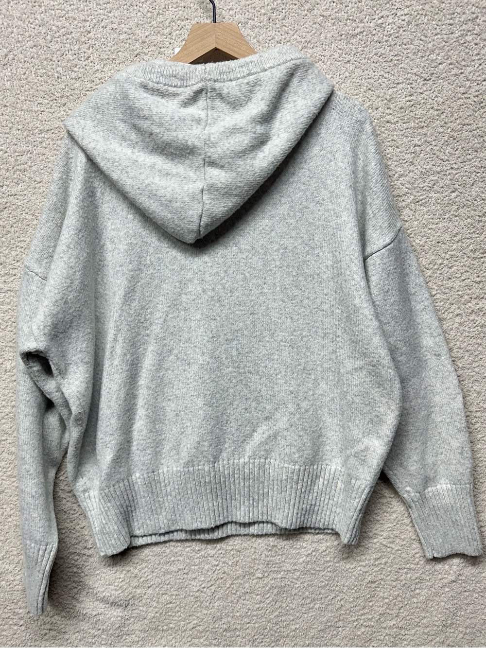 Calia by Carrie Underwood Soft Knit Cowl Neck Hooded Sweater Hoodie Gray XL Cozy - Picture 2 of 6